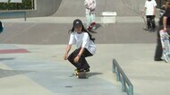 中山楓奈選手が子どもたちを熱血指導 レールやベンチを使ったトリックを5人に伝授