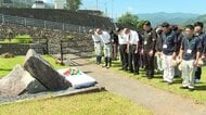 中学1年生が犠牲になった土石流災害から12年　町の職員らが慰霊碑に黙とう捧げ、災害防止誓う　長野・南木曽町