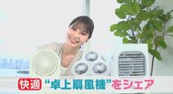 水や氷使ってお手軽ミストも…ひんやり涼しい「卓上扇風機」 快適なデスクワークのお供に