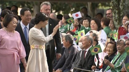 佳子さま沖縄の獅子舞踊る日系人に手拍子　ブラジル南部ロンドリーナ市ご訪問　歓迎昼食会にも出席