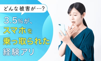 【どんな被害が…?】3.5%が、スマホを乗っ取られた経験アリ
