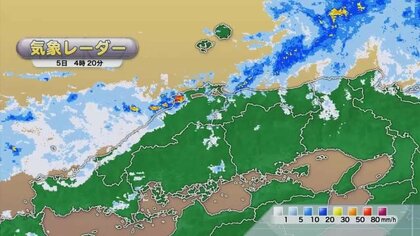 ５日夕方にかけ大雨に注意 昼前まで雷を伴う激しい雨 気象庁５
