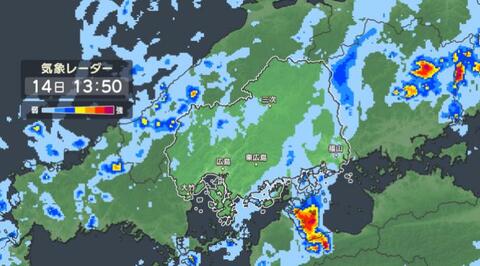 【交通情報】山陽本線三原駅～瀬野駅間で運転を見合わせ　大雨の影響　運転再開のめどたたず