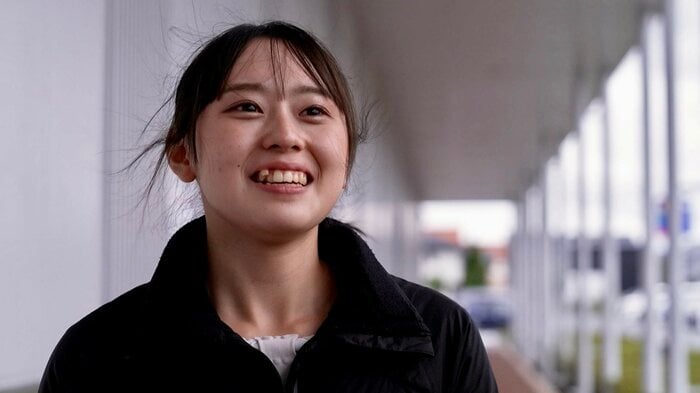 今シーズンの目標を語る三宅