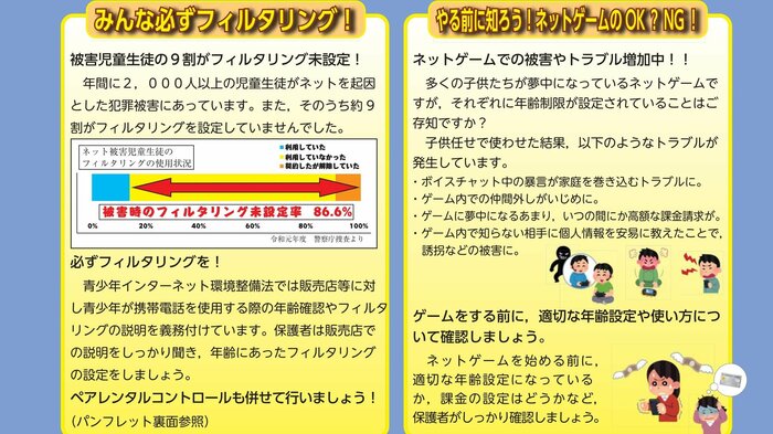 4つの約束の一つ目と二つ目(提供:宇都宮市教育委員会)