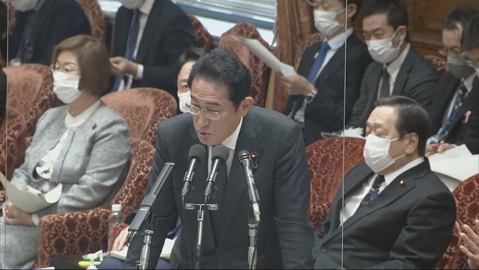 答弁する岸田総理