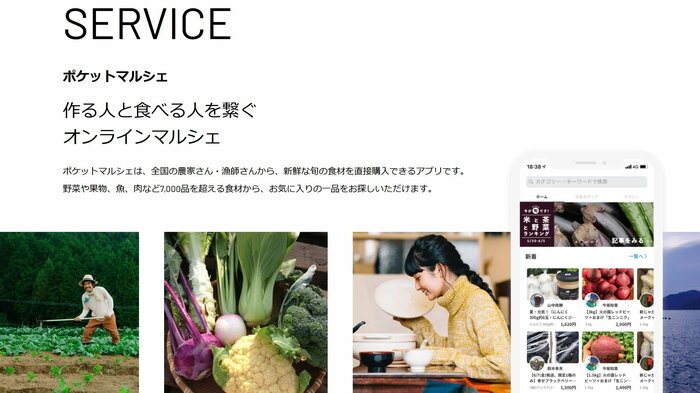 ポケットマルシェのサービス概要