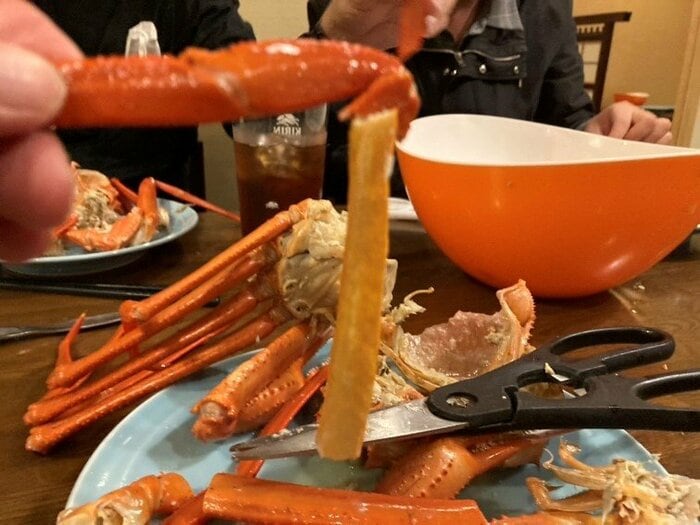 カニはスタッフみんなで美味しく頂きました