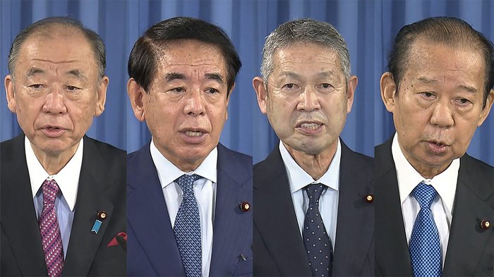自民党新四役が会見