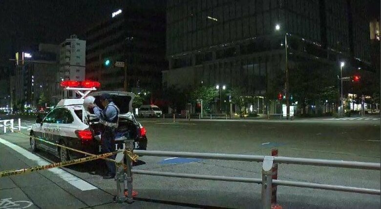 損傷激しく引きずられたか…交差点で歩行者の女性が車にひき逃げされ死亡 現場に戻って来た運転手を逮捕へ｜FNNプライムオンライン