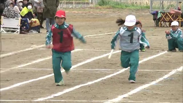 最後の運動会　全力で