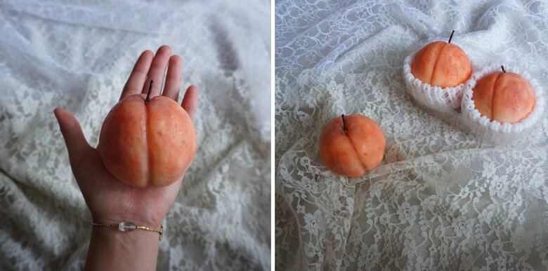 手のひらサイズの大きさ。ネットに入れるとさらに“本物感”がアップ