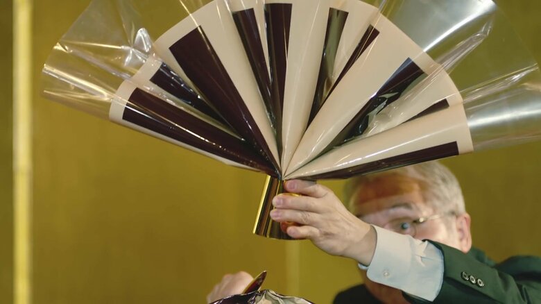 切られた瞬間（出典:日本ハム）