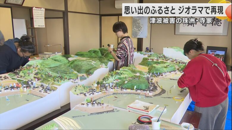 7日間かけて色が塗られた町