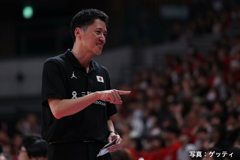 対ニュージーランド第2戦での恩塚亨監督（6日、東京・有明アリーナ）