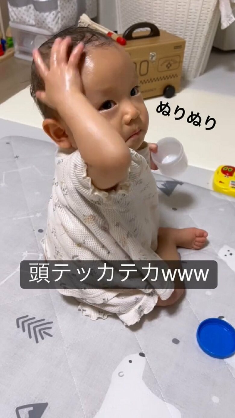 どや顔でぬっている