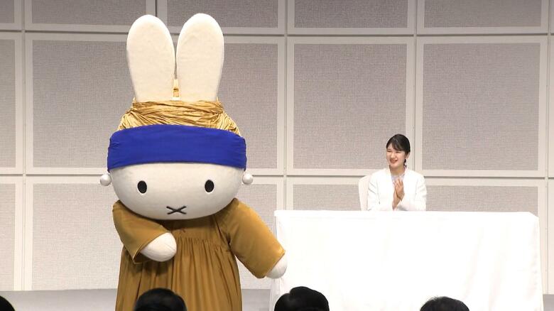 開会式に登場した公式アンバサダーのミッフィー