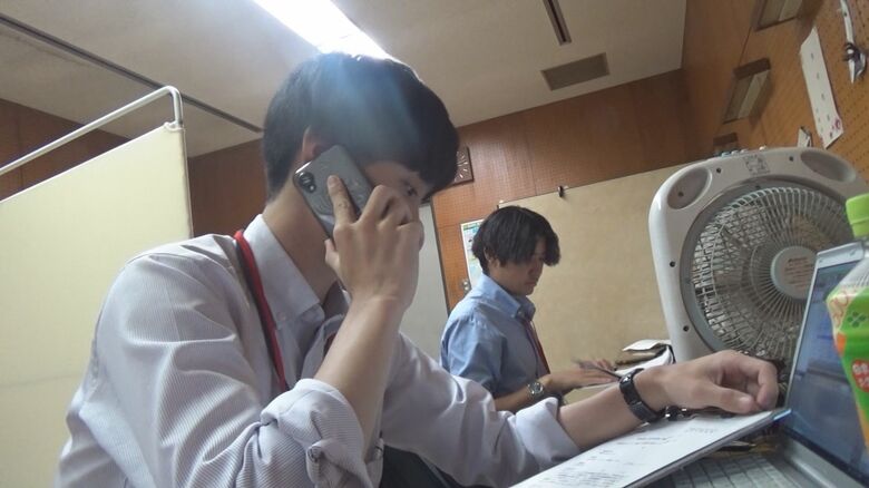 金沢中警察署の記者室