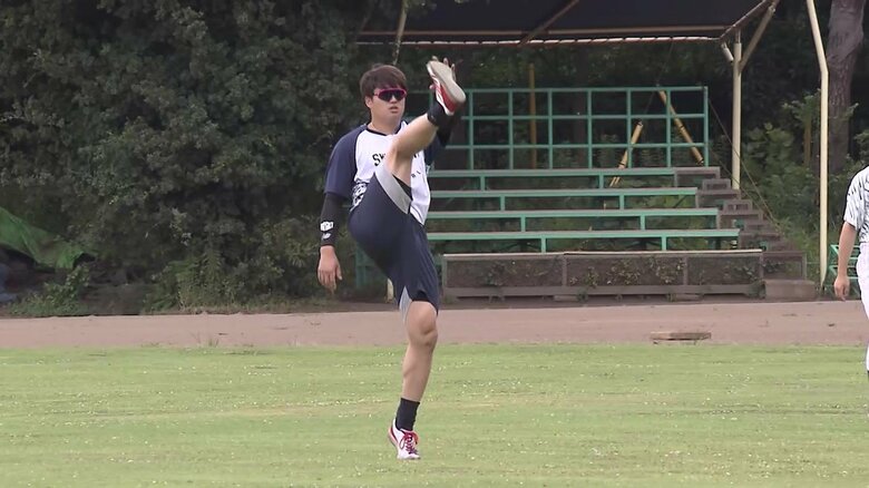 オールスター開催期間中、チーム練習に参加する村上宗隆