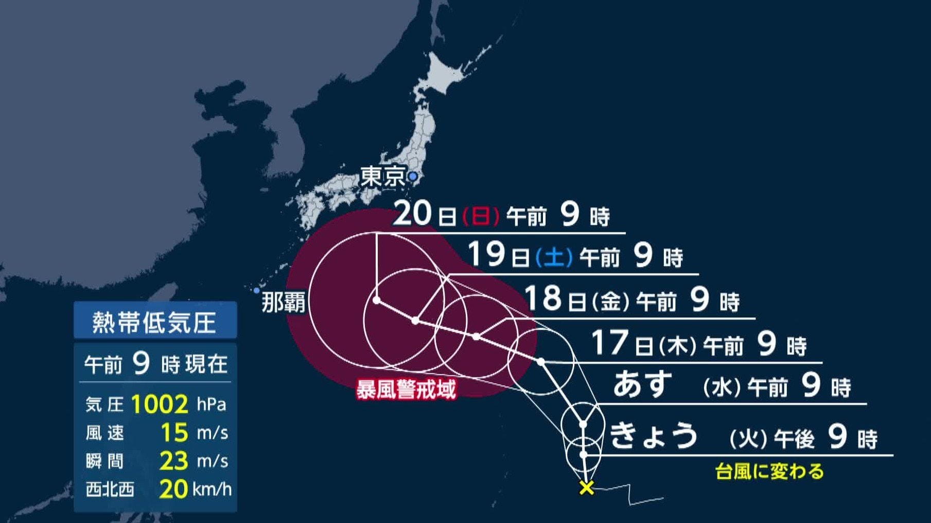 台風がシルバーウィークを直撃か 今夜にも“たまご”から台風に 23日ごろに「Uターン」の恐れも