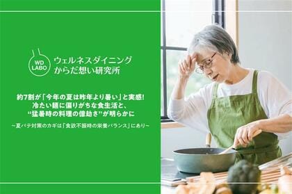 約7割が「今年の夏は昨年より暑い」と実感!冷たい麺に偏りがちな食生活と、 “猛暑時の料理の億劫さ”が明らかに