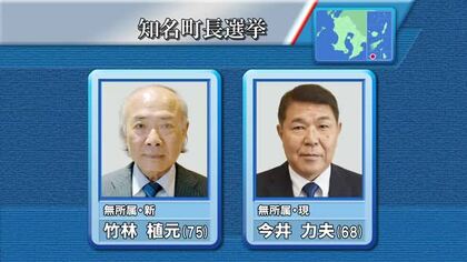 沖永良部島・知名町長選挙　投票進む・鹿児島