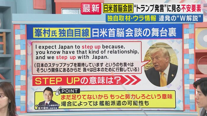 STEPUPの真意は（「旬感LIVEとれたてっ！」より）