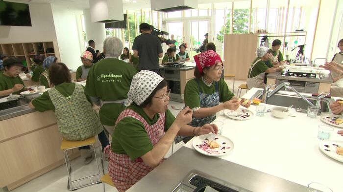 作業後も交流を深める