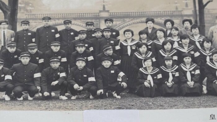 当時の武生第二中学校・坂口分校の生徒