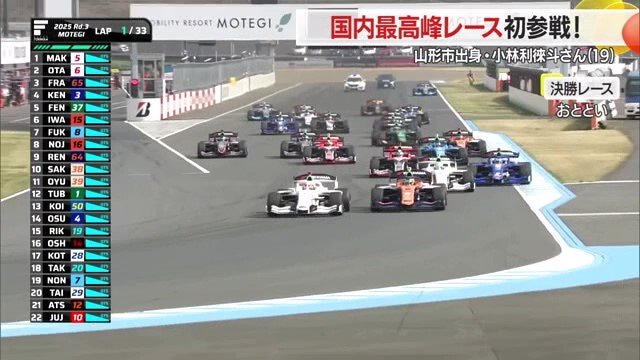 実況: 全日本スーパーフォーミュラ選手権第3戦、もてぎの春の戦い、今スタートしていった!