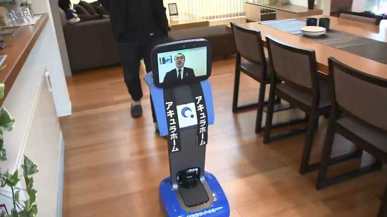 営業マンがロボットに？ 新型コロナで来場者減…無人住宅展示場で始まる“日本初”のサービスの狙いとは？｜FNNプライムオンライン