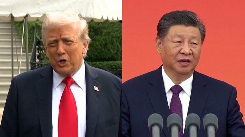 「米中報復第2幕」が「公明離脱」ショックを増幅か 「トランプ100％関税」で一気に暗雲…日経先物3000円近く下落｜FNNプライムオンライン