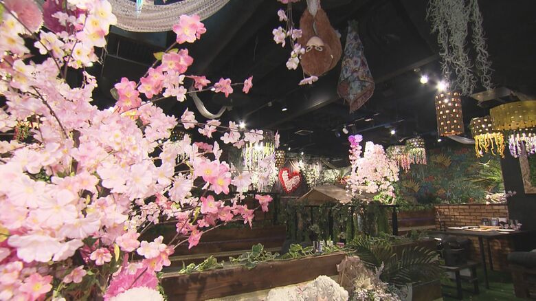 黄砂も花粉も「流入経路ない」ビル内のBBQ施設に“インドアお花見”の期間限定プラン登場 グルメも桜尽くしに｜FNNプライムオンライン