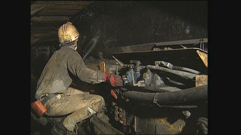 当時の採炭の様子