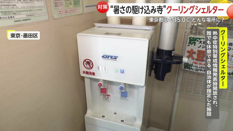 ウォーターサーバーがある施設も