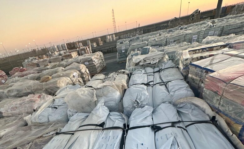 イスラエルとガザの境界にあるケレム・シャローム検問所