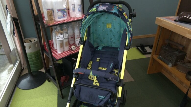 クリーニング後のベビーカー