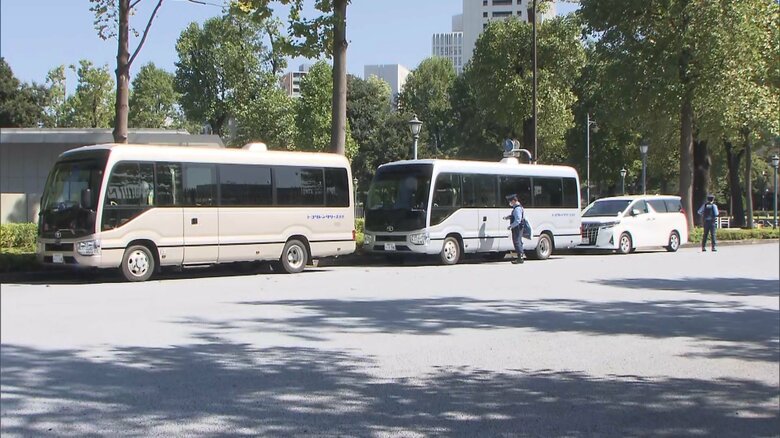迎賓館前の様子（東京・港区　26日午前）