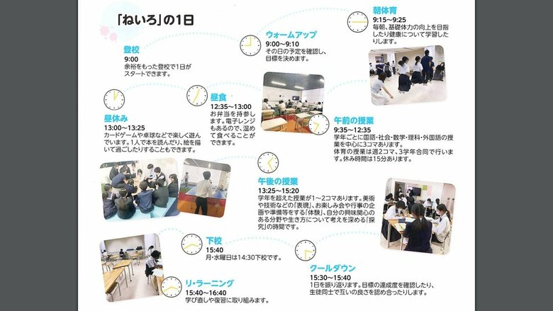 「ねいろ」での一日（世田谷区HPより）