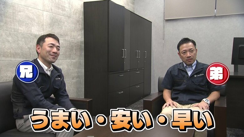 双子の経営者…息もぴったり
