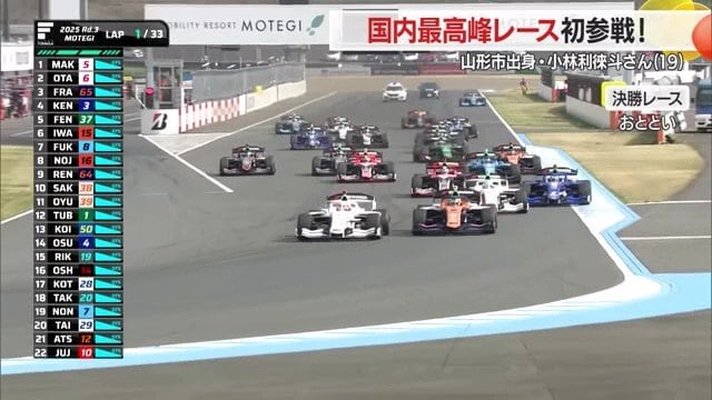 実況： 全日本スーパーフォーミュラ選手権第3戦、もてぎの春の戦い、今スタートしていった！