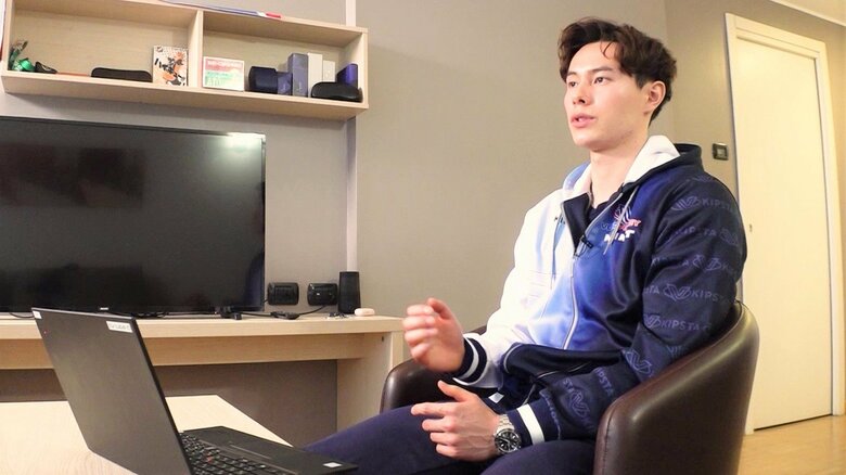 亀岡選手に「安定したプレーを」とエール