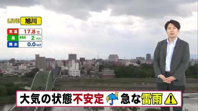 【大気不安定】午後は急な雷雨に注意！お出かけは折り畳み傘を　日曜日は広く雨…お出かけは土曜日がおすすめ【北海道の天気 22日(木)】