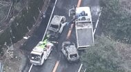【速報】車3台の衝突事故　1人死亡　子供など6人搬送　2台から出火も　県道21号線の犬鳴峠が全面通行止め　福岡・宮若市