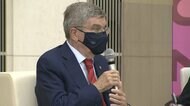 バッハ会長 あす広島訪問 「移動しすぎる会長」抗議の声も