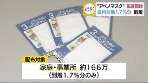 アベノマスク 配達スタート 郵便局に配布対象1.7パーセント分到着 静岡県