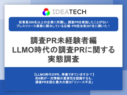 【LLMO時代のPR活動、広報・PR担当者への実態調査】約6割が「調査PRを実施したい」と回答も、45.4%が「リソース不足」で未着手、生成AIでの引用を「意識」は52.1%