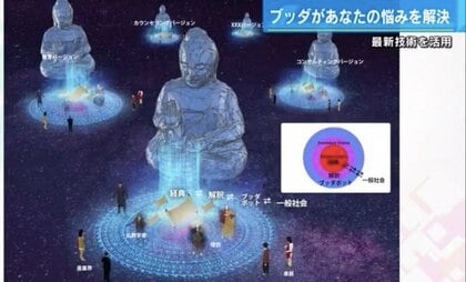 目の前に「ブッダ」が現れお悩み解決？スマホ画面で音声回答“ARの世界”　住職と技術者が開発【広島発】