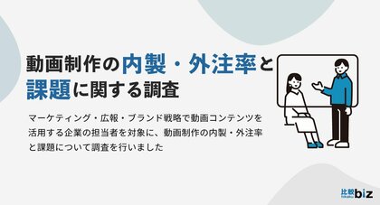 動画制作の内製・外注率と課題に関する実態調査|比較ビズとMteamによる共同調査