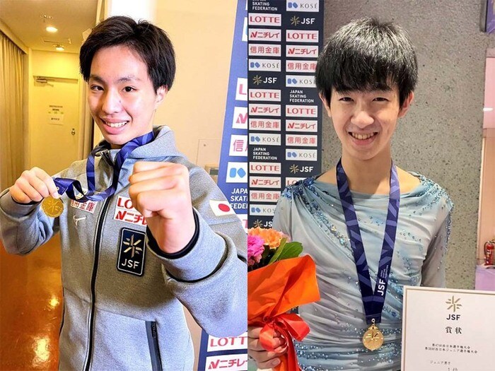 左:三浦佳生選手、右:壷井達也選手